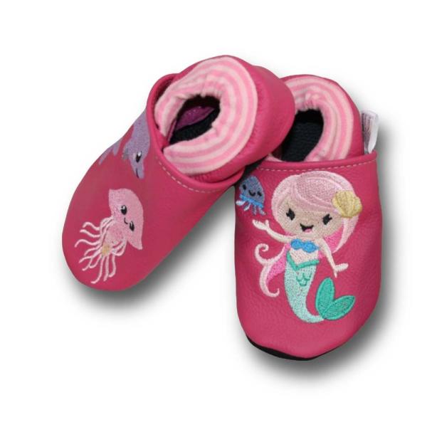 Krabbelschuhe Meerjungfrau, Delfin & Qualle